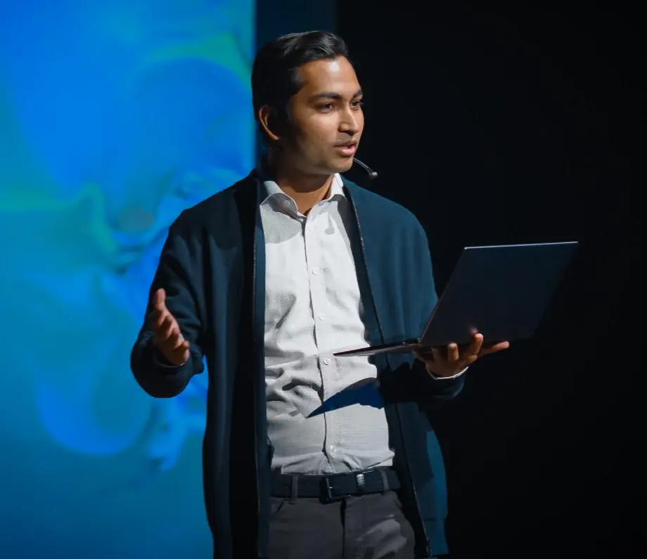 Man giving a presentation