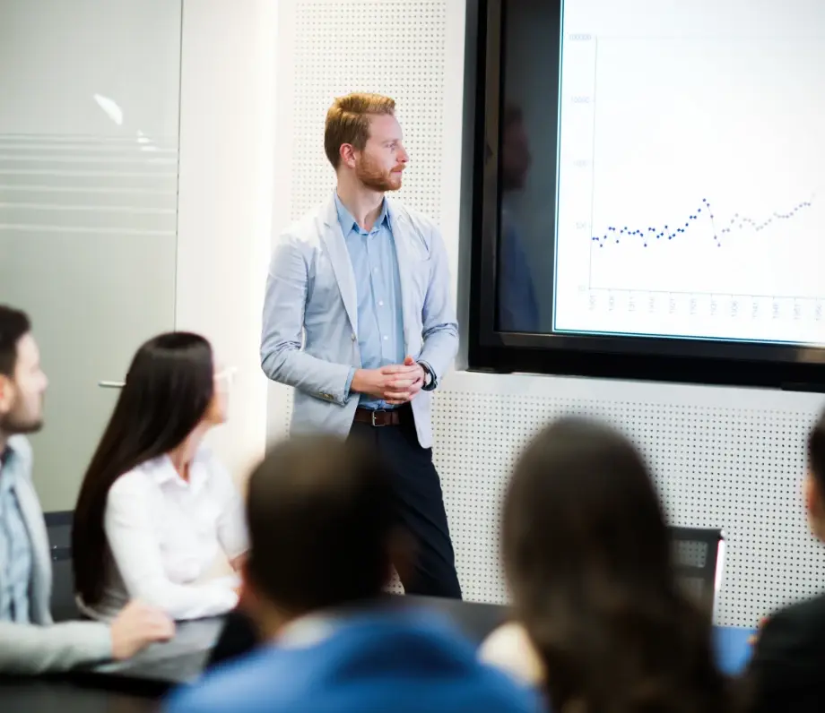 Man giving a presentation